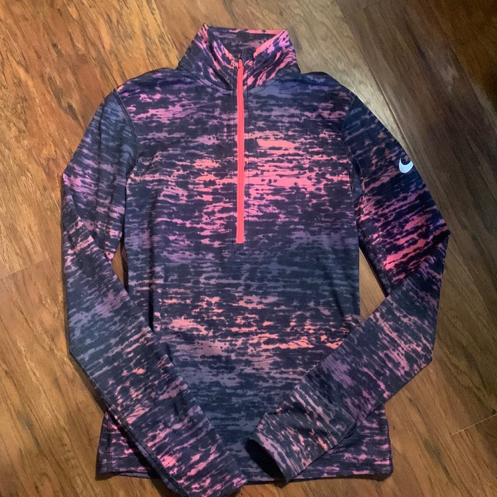 Womens Nike Dri-fit 3/4 zip pullover